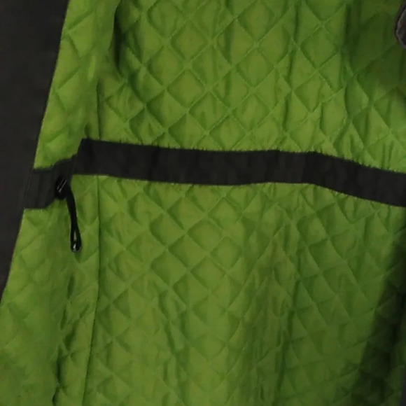 SAM EDELMAN BOHO OLIVE GREEN COTTON CANVAS QUILTED LINING ZIP JACKET - Picture 6 of 11